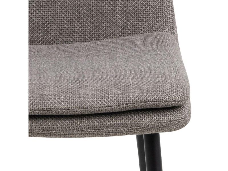 Krzesło Becca szare tkanina Basel 34FR - ACTONA